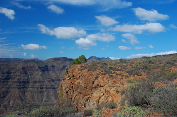 Bild Richtung Westen von Gran Canaria