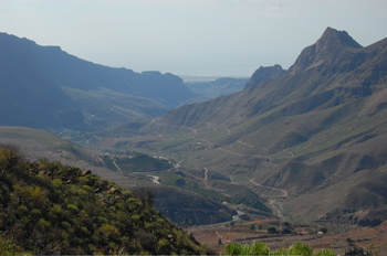 Blick Richtung Süden von Gran Canaria