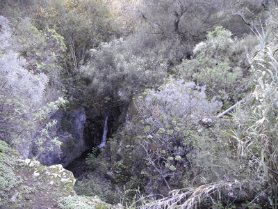 Wasserfall im Barranco de los Cernicalos