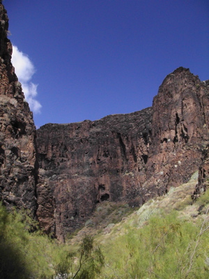 Wandern durch den Barranco Hondo
